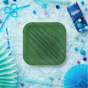 aanvaarding groen eclectisch boho-patroon papieren bordje