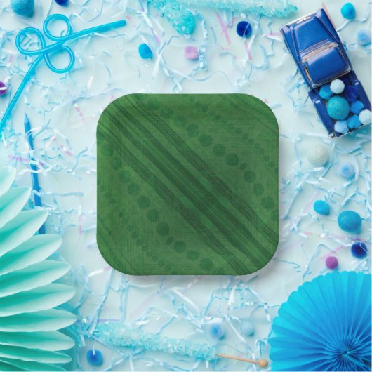 aanvaarding | groen eclectisch boho-patroon papieren bordje (Feest)