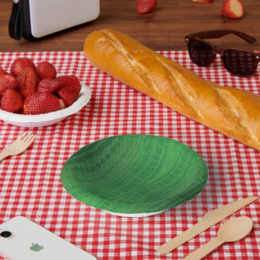 aanvaarding | groen eclectisch boho-patroon papieren kommen (Picknick)