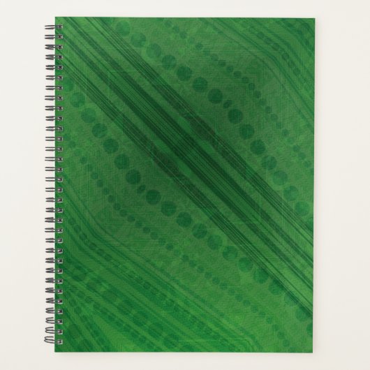 aanvaarding | groen eclectisch boho-patroon planner (Voorkant)