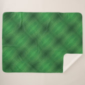 aanvaarding | groen eclectisch boho-patroon sherpa deken (Voorkant (horizontaal))