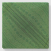 aanvaarding | groen eclectisch boho-patroon stenen onderzetter (Voorkant)