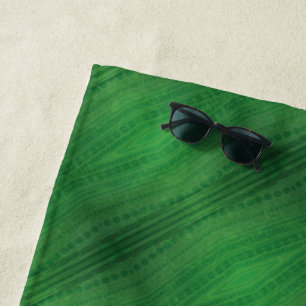 aanvaarding groen eclectisch boho-patroon strandlaken