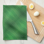 aanvaarding | groen eclectisch boho-patroon theedoek (Quarter Fold)