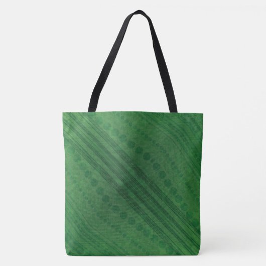 aanvaarding | groen eclectisch boho-patroon tote bag (Voorkant)
