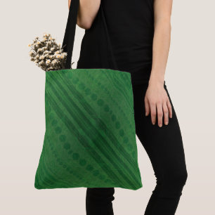 aanvaarding   groen eclectisch boho-patroon tote bag
