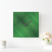 aanvaarding | groen eclectisch boho-patroon vierkante klok (Huis)