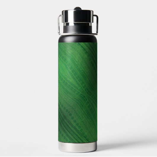 aanvaarding | groen eclectisch boho-patroon waterfles (Achterkant)