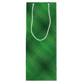 aanvaarding | groen eclectisch boho-patroon wijn cadeautas (Achterkant)