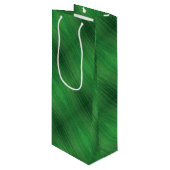 aanvaarding | groen eclectisch boho-patroon wijn cadeautas (Voorkant Gekanteld)