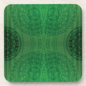 aanvaarding | Groene Meditatie Bier Onderzetter (Voorkant)