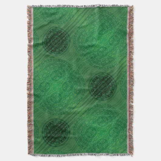 aanvaarding | Groene Meditatie Deken (Voorkant Verticaal)