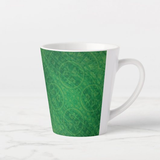 aanvaarding | Groene Meditatie Latte Mok (Rechts)