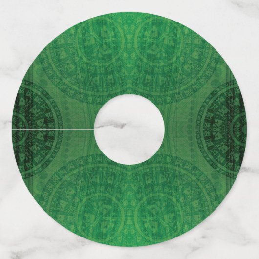 aanvaarding | Groene Meditatie Wijnglaslabel (Achterkant)