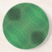 aanvaarding | Groene Meditatie Zandsteen Onderzetter (Voorkant)