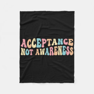 Aanvaarding Neurodiversity Autism Neurodivergent Fleece Deken