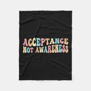 Aanvaarding Neurodiversity Autism Neurodivergent Fleece Deken