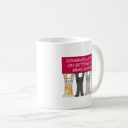 Aanvaarding op school afstuderen koffiemok (Voorkant rechts)