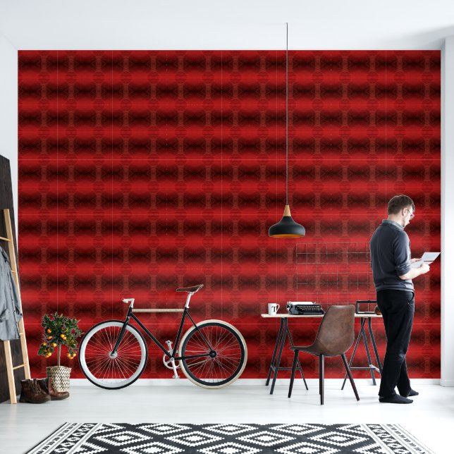 aanvaarding | Rode Meditatie Behang (Woonkamer)