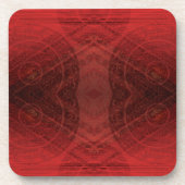 aanvaarding | Rode Meditatie Bier Onderzetter (Voorkant)