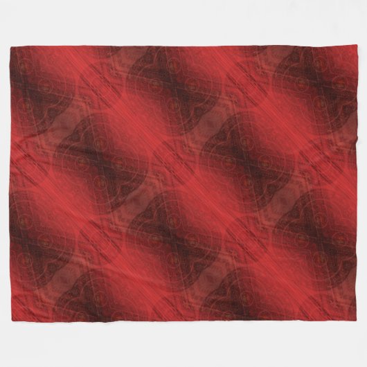 aanvaarding | Rode Meditatie Fleece Deken (Voorkant (Horizontaal))