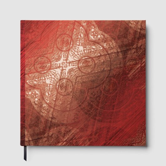 aanvaarding | Rode Meditatie Gastenboek (Voorkant)