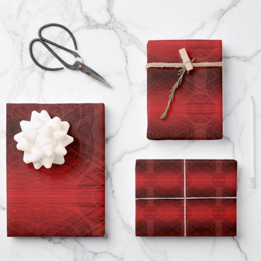 aanvaarding | Rode Meditatie Inpakpapier Vel (Voorkant)