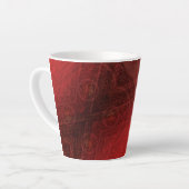 aanvaarding | Rode Meditatie Latte Mok (Linkerhoek)