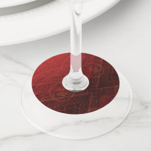 aanvaarding   Rode Meditatie Wijnglaslabel