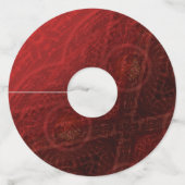 aanvaarding | Rode Meditatie Wijnglaslabel (Voorkant)