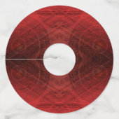 aanvaarding | Rode Meditatie Wijnglaslabel (Achterkant)