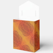 aanvaarding | Rode Sinaasappel Gele Boho Medallion Bedankdoosjes (Open)