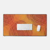 aanvaarding | Rode Sinaasappel Gele Boho Medallion Bureaumat (Keyboard & Muis)