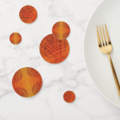 aanvaarding | Rode Sinaasappel Gele Boho Medallion Confetti (Groep)