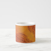 aanvaarding | Rode Sinaasappel Gele Boho Medallion Espresso Kop (Voorkant)