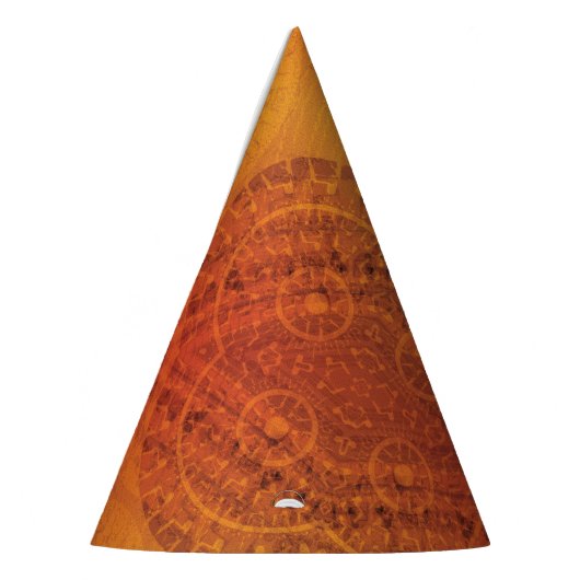 aanvaarding | Rode Sinaasappel Gele Boho Medallion Feesthoedjes (Links)