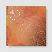 aanvaarding | Rode Sinaasappel Gele Boho Medallion Gastenboek (Voorkant)