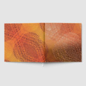 aanvaarding | Rode Sinaasappel Gele Boho Medallion Gastenboek (Volledig)