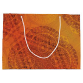 aanvaarding | Rode Sinaasappel Gele Boho Medallion Groot Cadeauzakje (Achterkant)