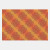 aanvaarding | Rode Sinaasappel Gele Boho Medallion Inpakpapier Vel (Voorkant 3)