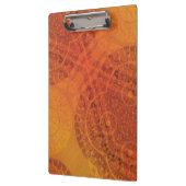 aanvaarding | Rode Sinaasappel Gele Boho Medallion Klembord (Links)