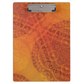 aanvaarding | Rode Sinaasappel Gele Boho Medallion Klembord (Voorkant)
