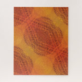 aanvaarding | Rode Sinaasappel Gele Boho Medallion Legpuzzel (Verticaal)