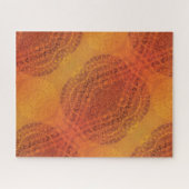 aanvaarding | Rode Sinaasappel Gele Boho Medallion Legpuzzel (Horizontaal)