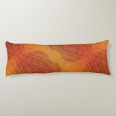 aanvaarding | Rode Sinaasappel Gele Boho Medallion Lichaamskussen (Achterkant)