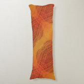 aanvaarding | Rode Sinaasappel Gele Boho Medallion Lichaamskussen (Voorkant Verticaal)