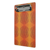 aanvaarding | Rode Sinaasappel Gele Boho Medallion Mini Klembord (Angled2)