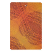 aanvaarding | Rode Sinaasappel Gele Boho Medallion Mini Klembord (Achterkant)