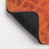 aanvaarding | Rode Sinaasappel Gele Boho Medallion Muismat (Hoek)