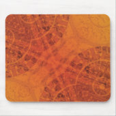 aanvaarding | Rode Sinaasappel Gele Boho Medallion Muismat (Voorkant)